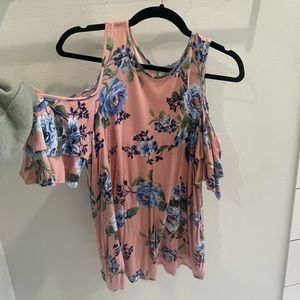 Floral off the shoulder